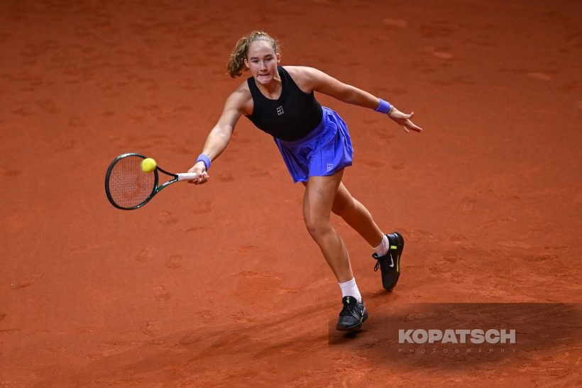 during the Women’s Singles second round match — 2026 Stuttgart PTGP