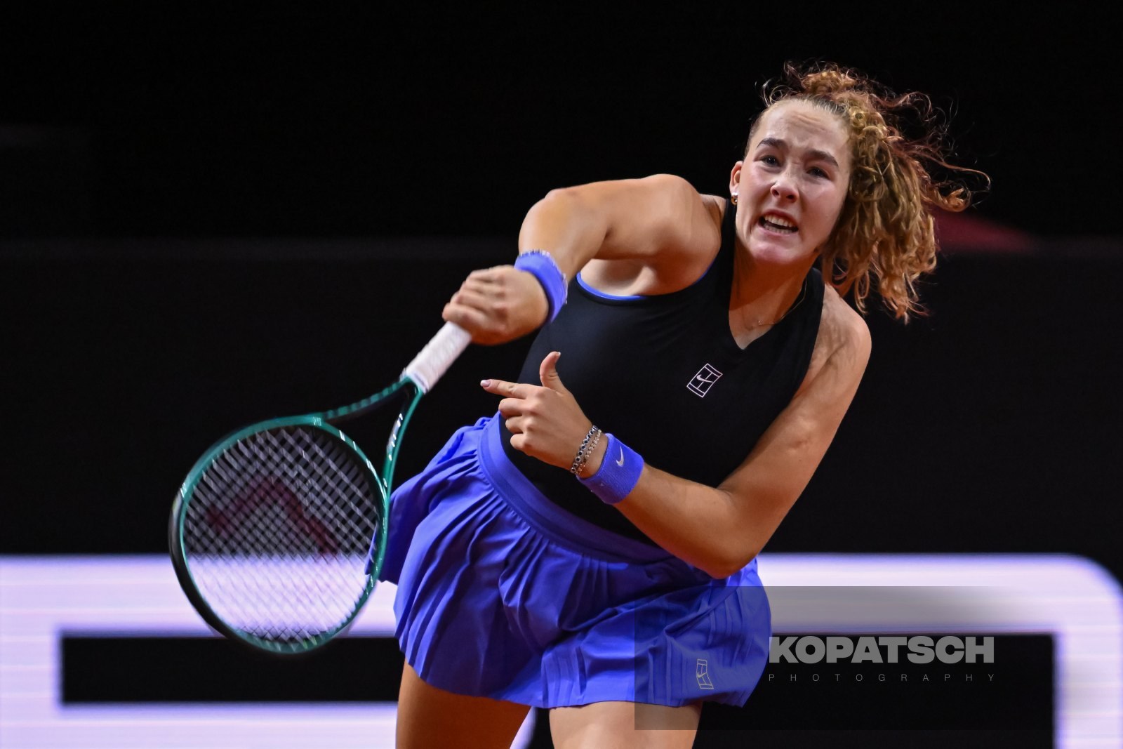 during the Women’s Singles second round match — 2026 Stuttgart PTGP