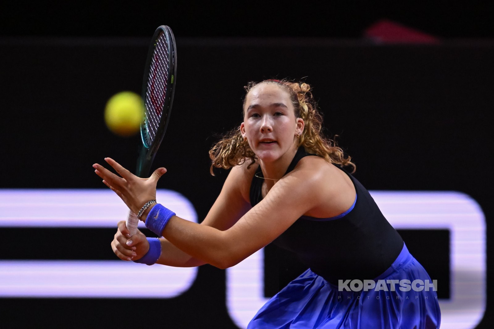 during the Women’s Singles second round match — 2026 Stuttgart PTGP