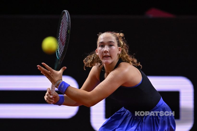 during the Women’s Singles second round match — 2026 Stuttgart PTGP