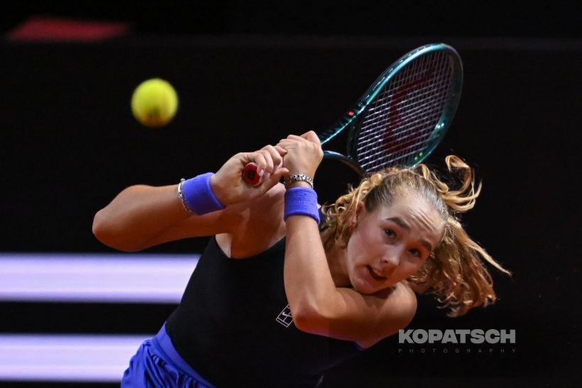 during the Women’s Singles second round match — 2026 Stuttgart PTGP