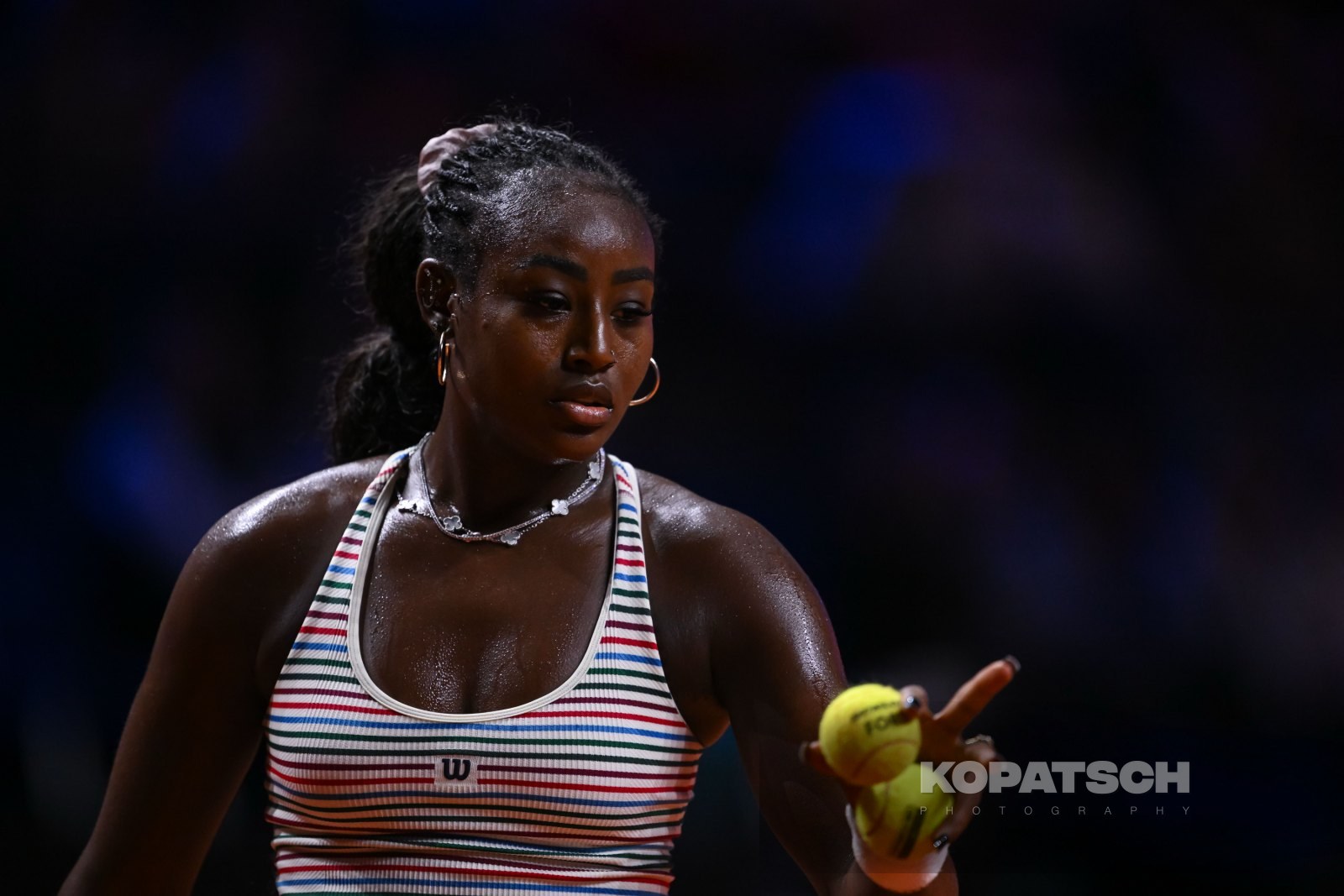 during the Women’s Singles second round match — 2026 Stuttgart PTGP