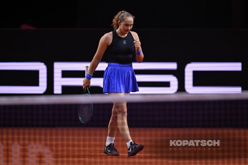 during the Women’s Singles second round match — 2026 Stuttgart PTGP