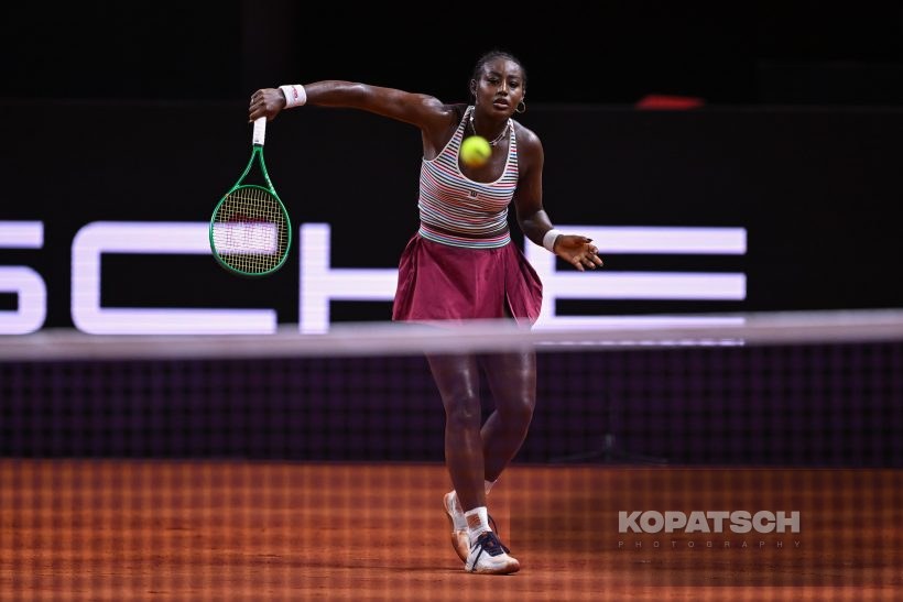 during the Women’s Singles second round match — 2026 Stuttgart PTGP