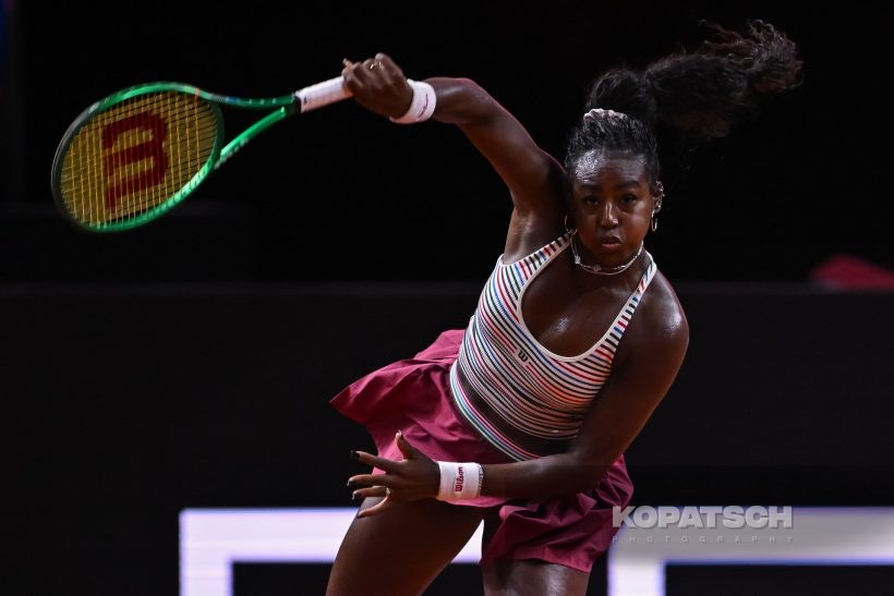 during the Women’s Singles second round match — 2026 Stuttgart PTGP