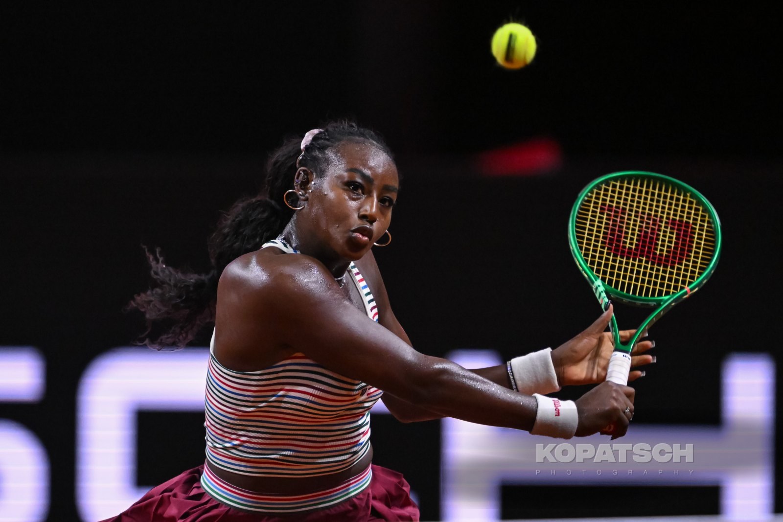 during the Women’s Singles second round match — 2026 Stuttgart PTGP