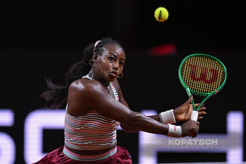 during the Women’s Singles second round match — 2026 Stuttgart PTGP