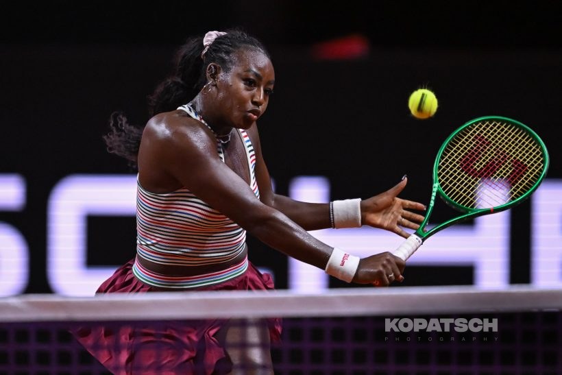 during the Women’s Singles second round match — 2026 Stuttgart PTGP