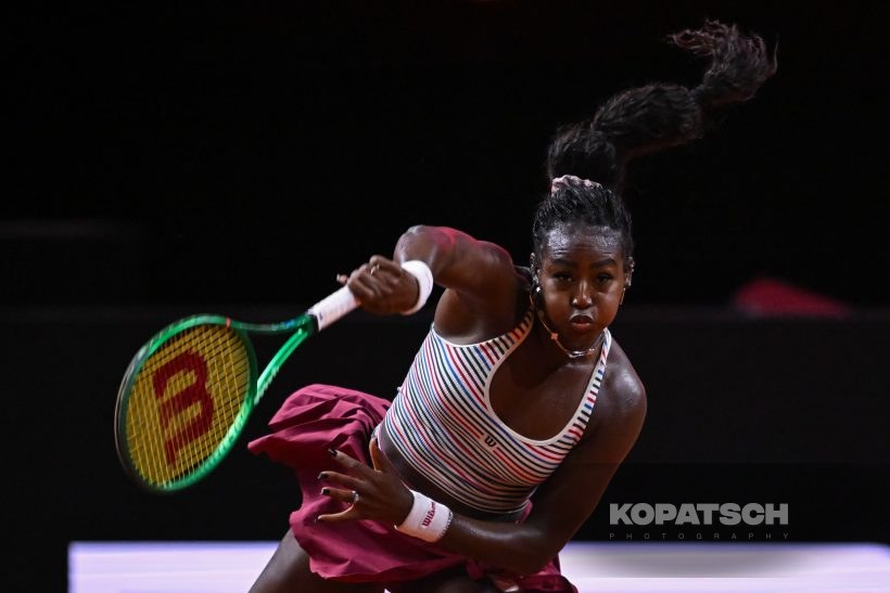 during the Women’s Singles second round match — 2026 Stuttgart PTGP