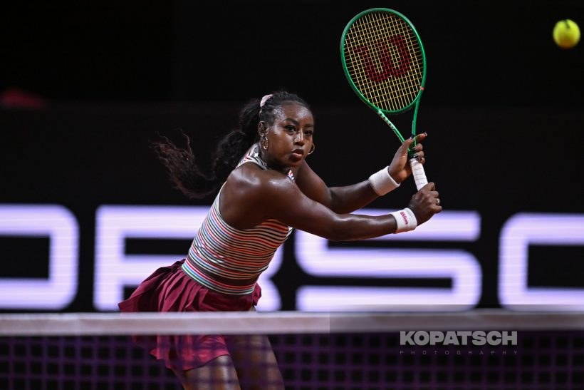 during the Women’s Singles second round match — 2026 Stuttgart PTGP