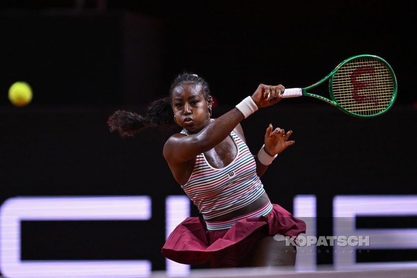 during the Women’s Singles second round match — 2026 Stuttgart PTGP