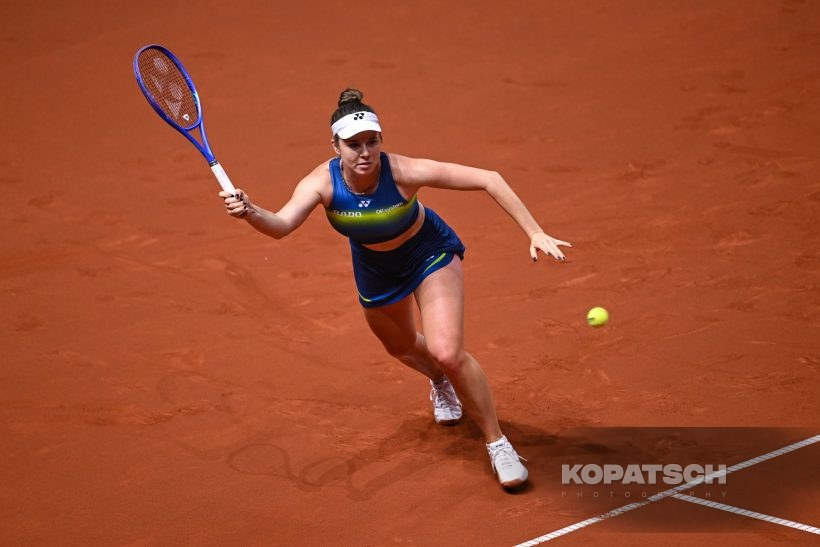 during the Women’s Singles quarterfinal — 2026 Stuttgart PTGP