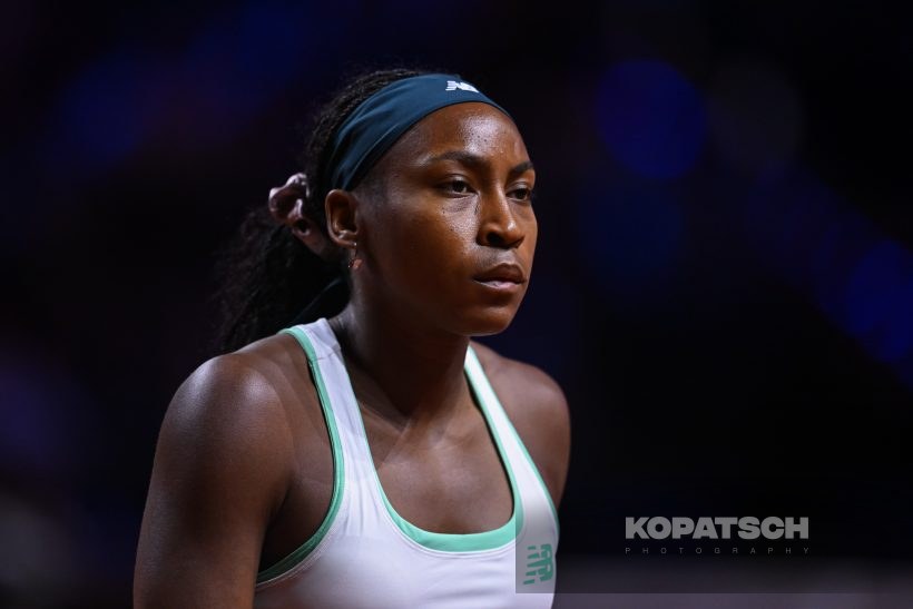 during the Women’s Singles quarterfinal — 2026 Stuttgart PTGP