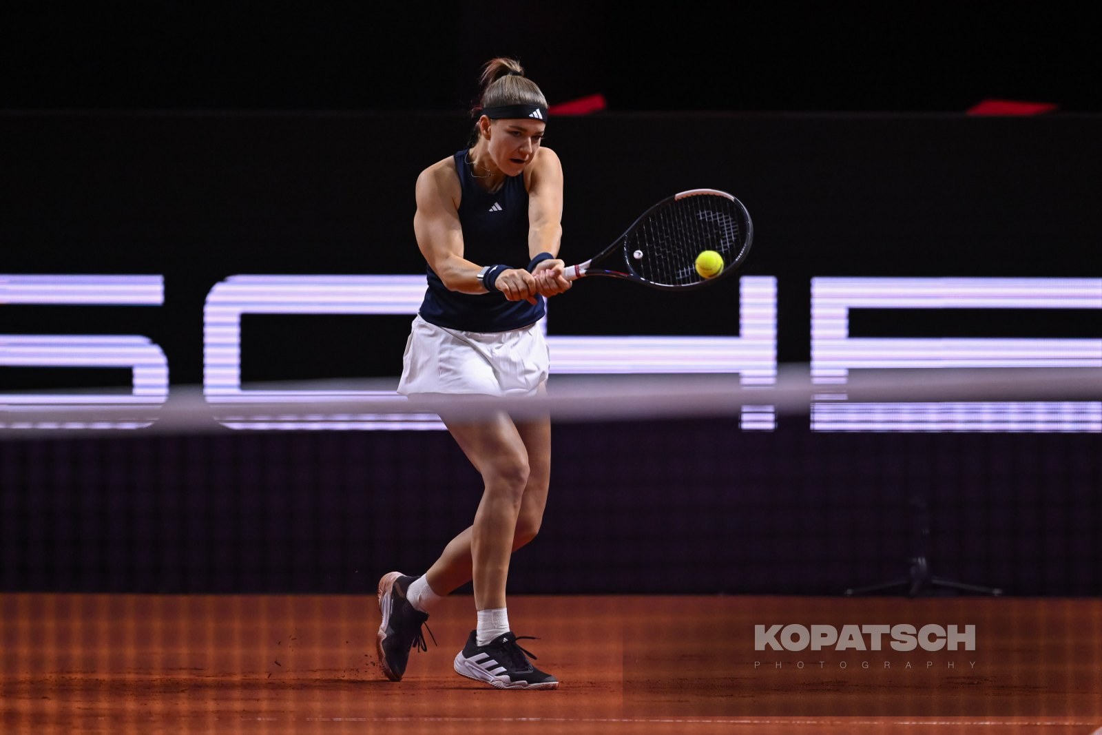 during the Women’s Singles quarterfinal — 2026 Stuttgart PTGP