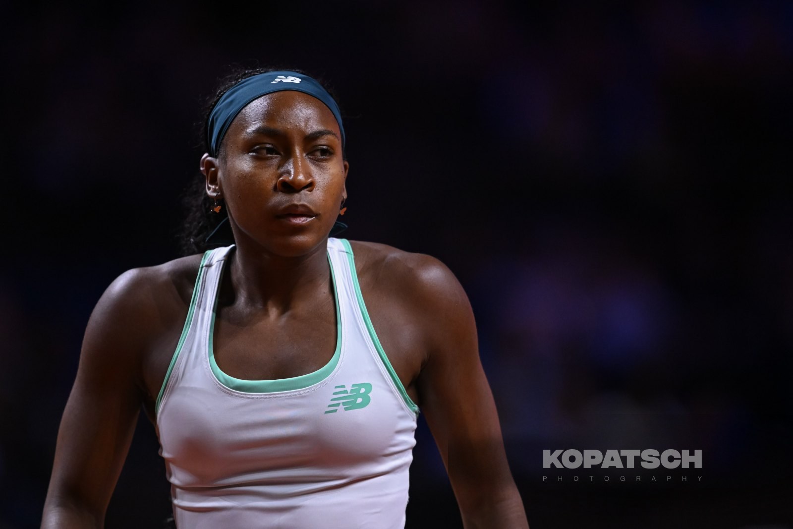 during the Women’s Singles quarterfinal — 2026 Stuttgart PTGP