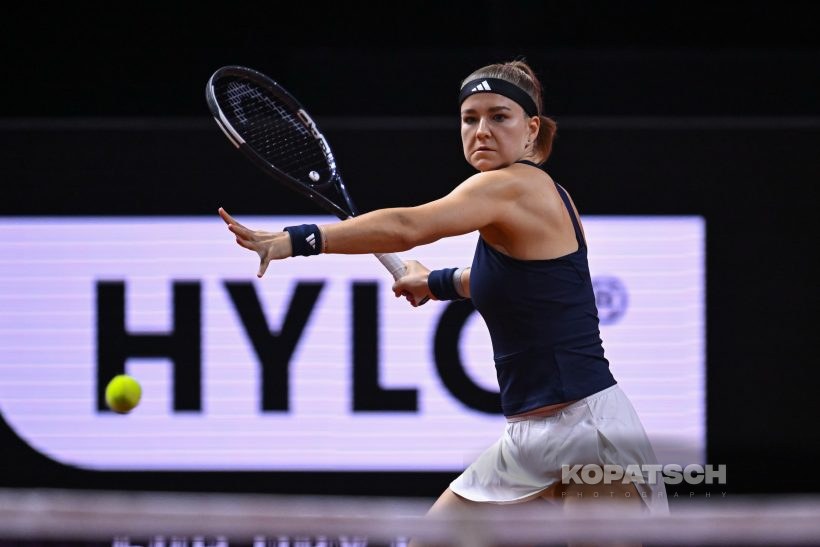 during the Women’s Singles quarterfinal — 2026 Stuttgart PTGP