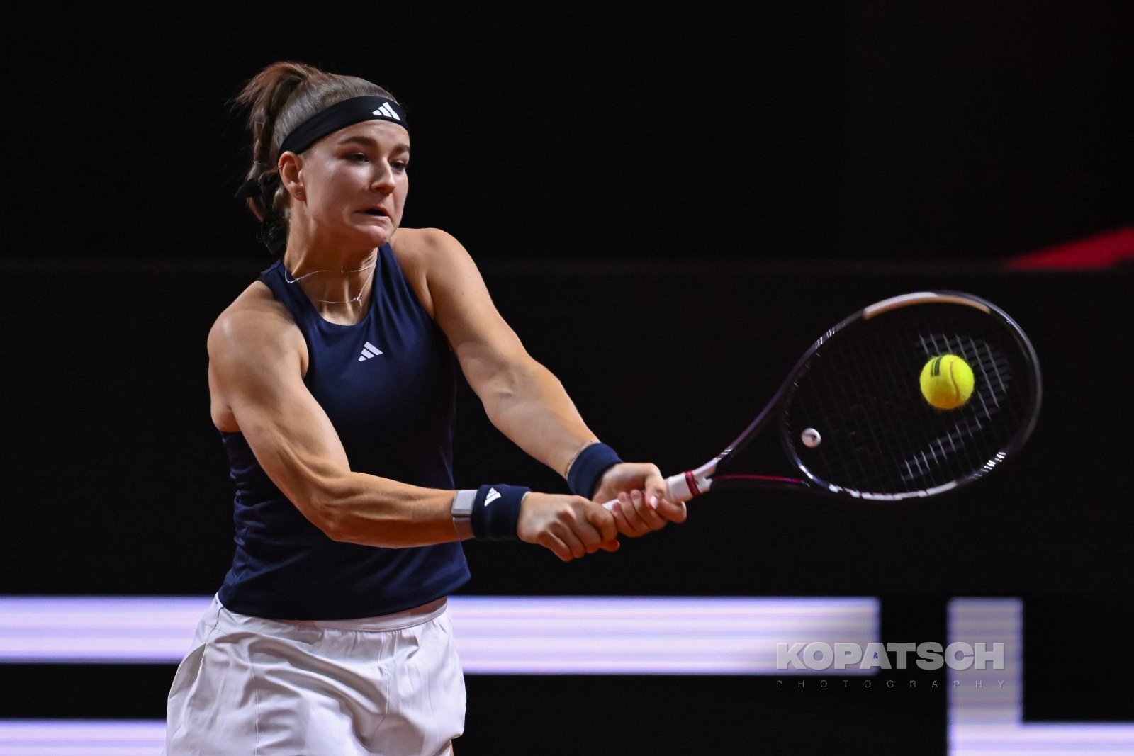 during the Women’s Singles quarterfinal — 2026 Stuttgart PTGP