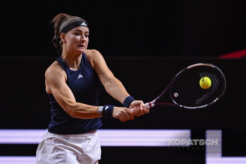 during the Women’s Singles quarterfinal — 2026 Stuttgart PTGP