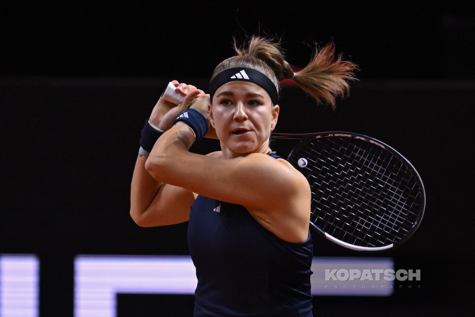 during the Women’s Singles quarterfinal — 2026 Stuttgart PTGP