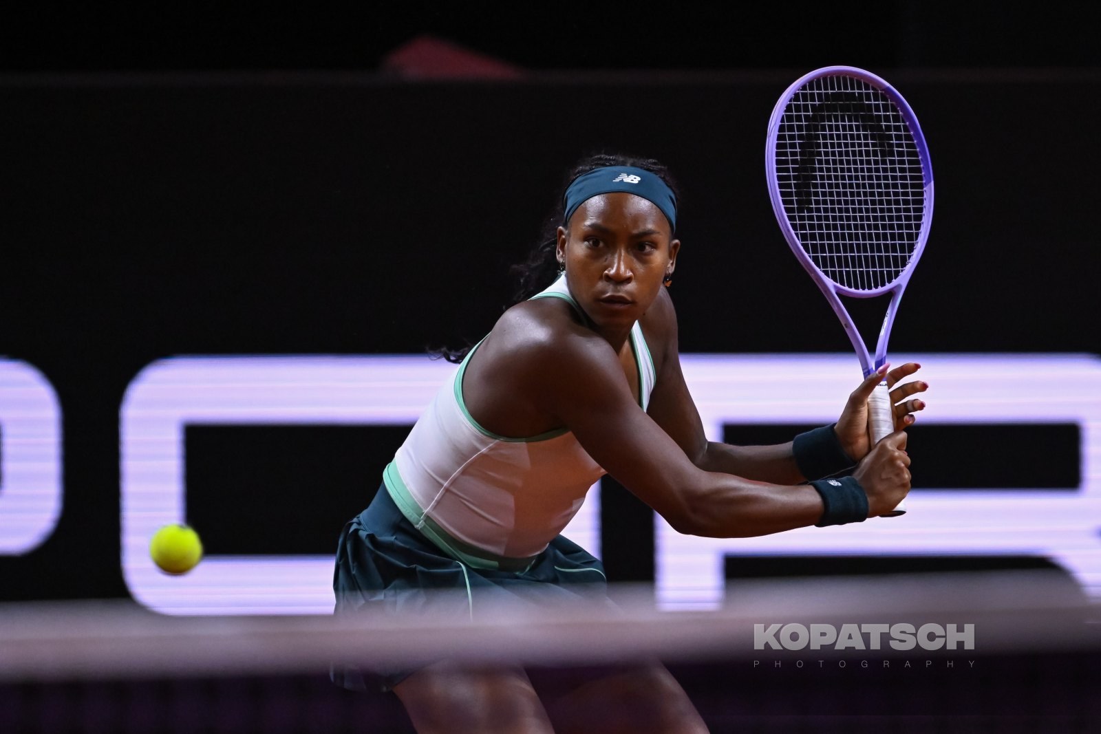 during the Women’s Singles quarterfinal — 2026 Stuttgart PTGP