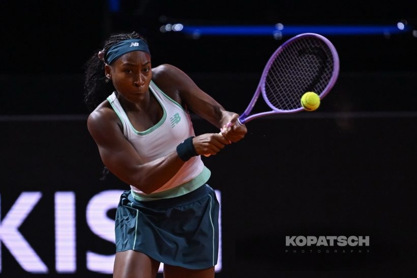during the Women’s Singles quarterfinal — 2026 Stuttgart PTGP
