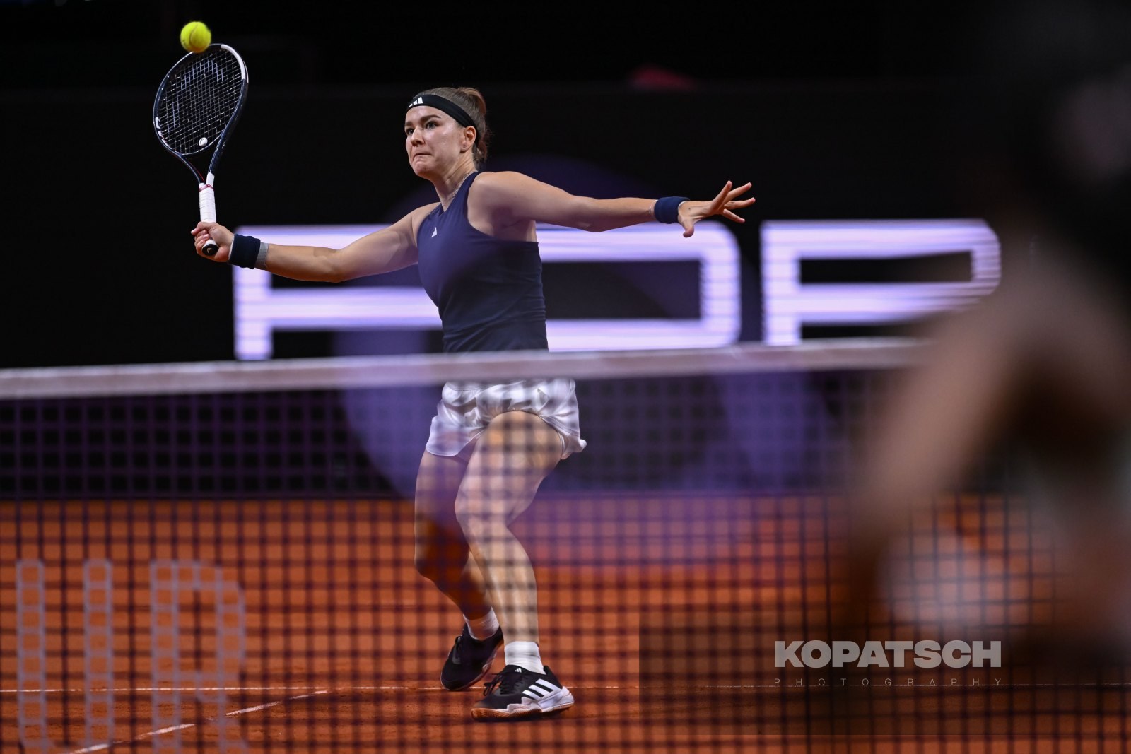 during the Women’s Singles quarterfinal — 2026 Stuttgart PTGP