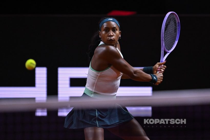 during the Women’s Singles quarterfinal — 2026 Stuttgart PTGP