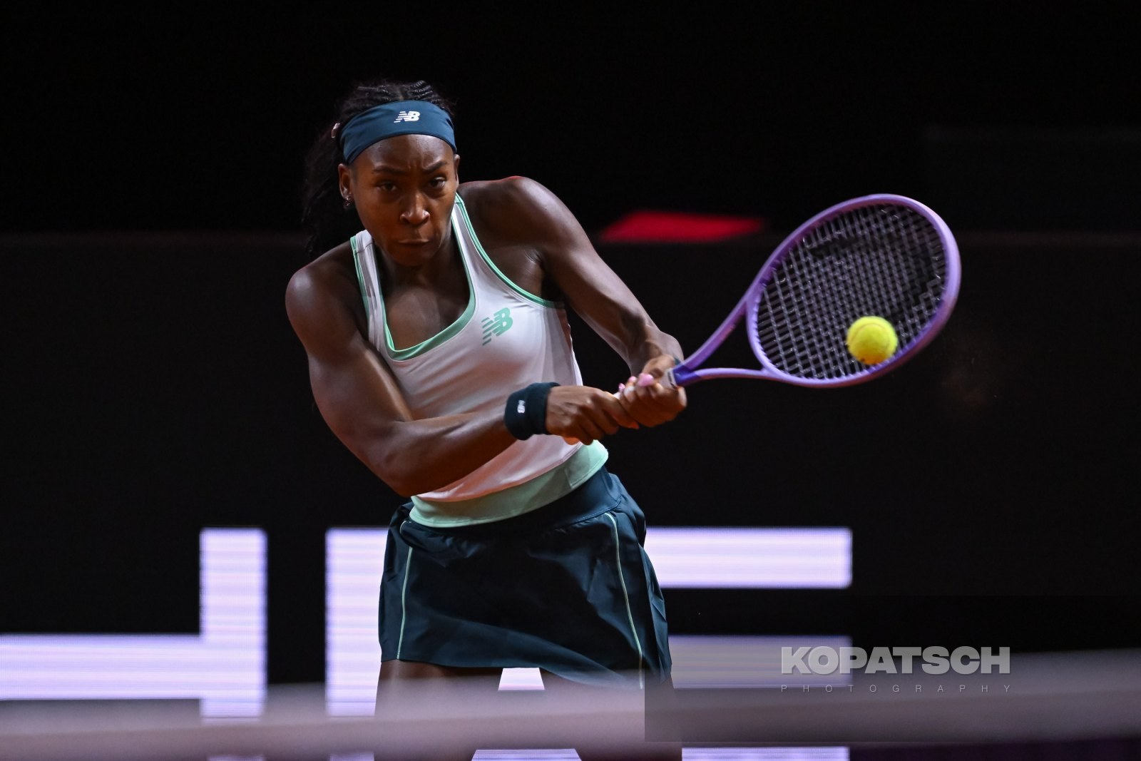 during the Women’s Singles quarterfinal — 2026 Stuttgart PTGP