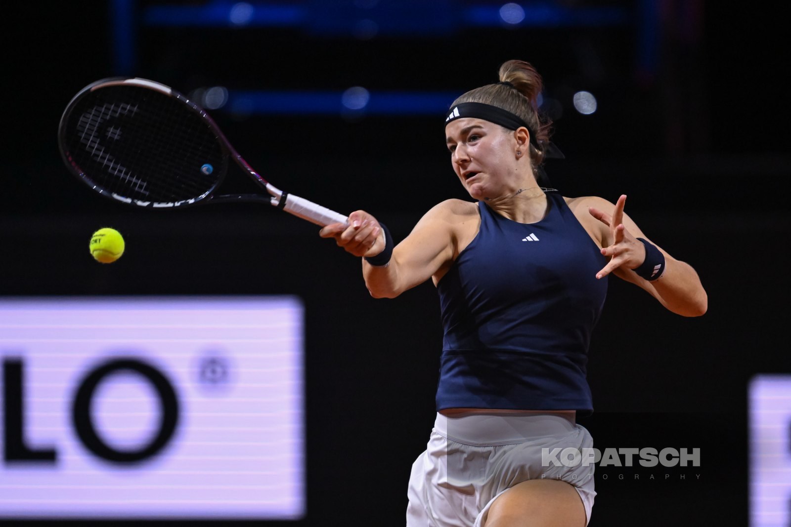 during the Women’s Singles quarterfinal — 2026 Stuttgart PTGP