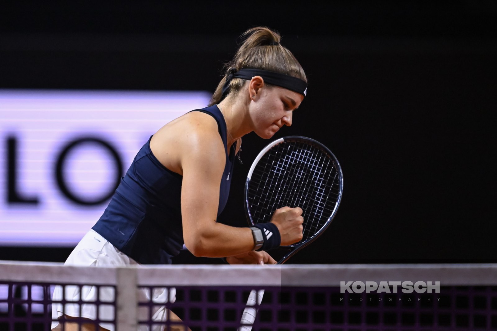 during the Women’s Singles quarterfinal — 2026 Stuttgart PTGP