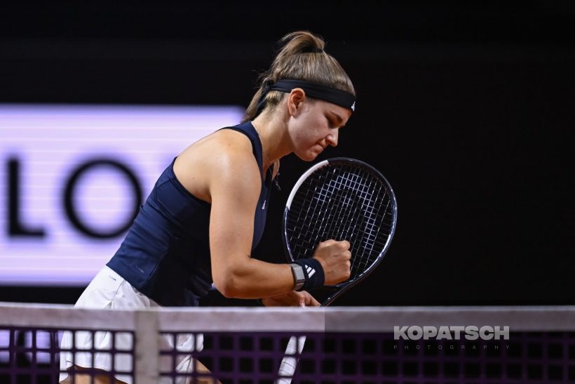 during the Women’s Singles quarterfinal — 2026 Stuttgart PTGP