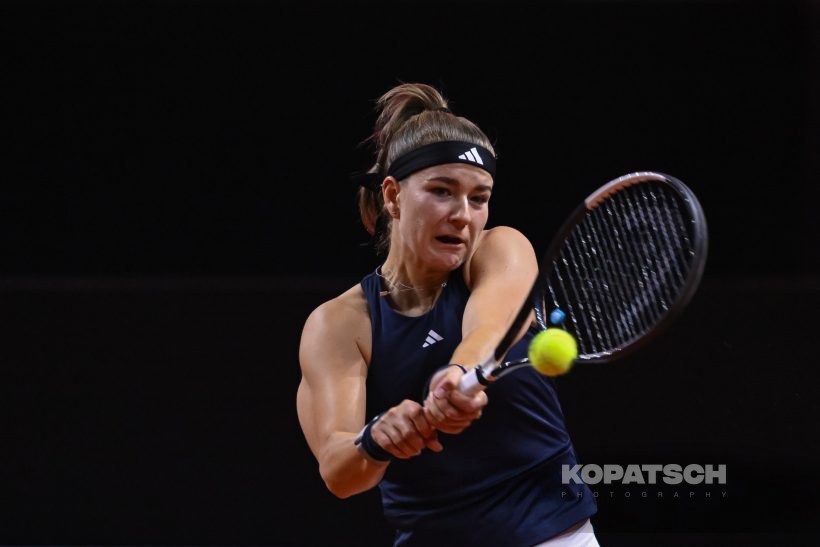 during the Women’s Singles quarterfinal — 2026 Stuttgart PTGP