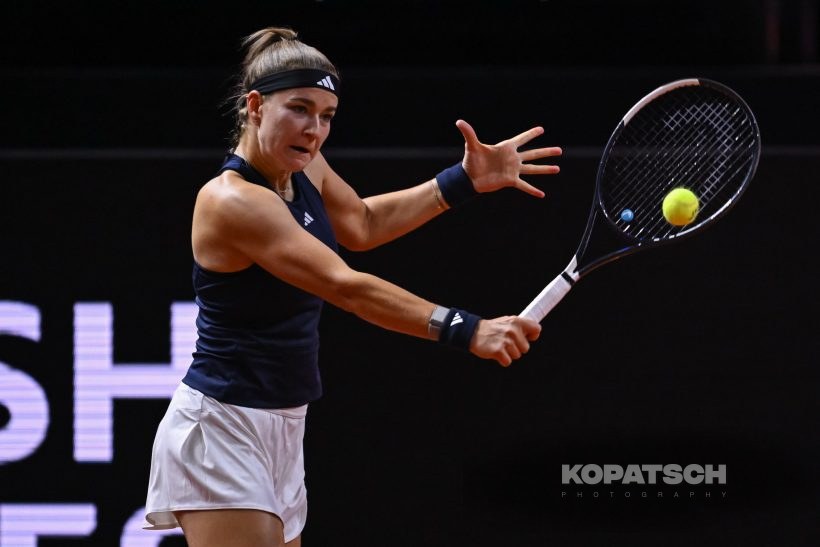 during the Women’s Singles quarterfinal — 2026 Stuttgart PTGP