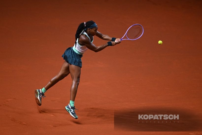 during the Women’s Singles quarterfinal — 2026 Stuttgart PTGP