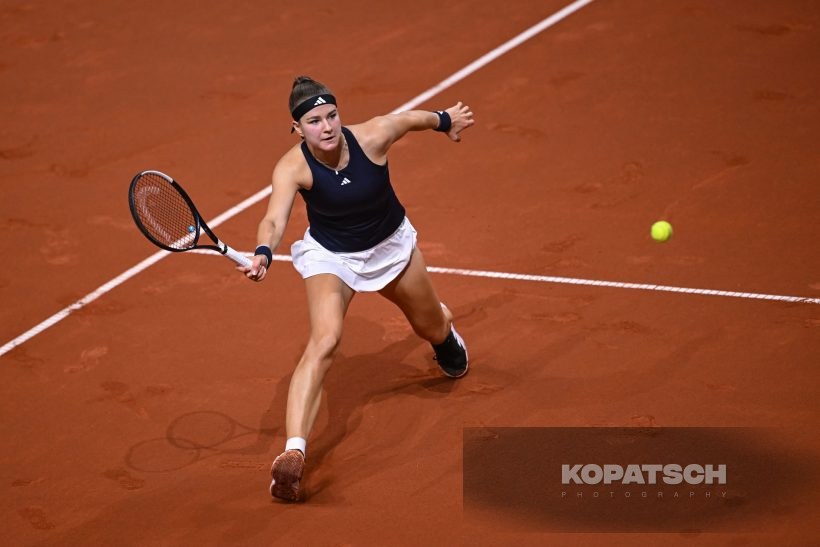 during the Women’s Singles quarterfinal — 2026 Stuttgart PTGP