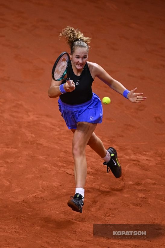 during the Women’s Singles quarterfinal — 2026 Stuttgart PTGP