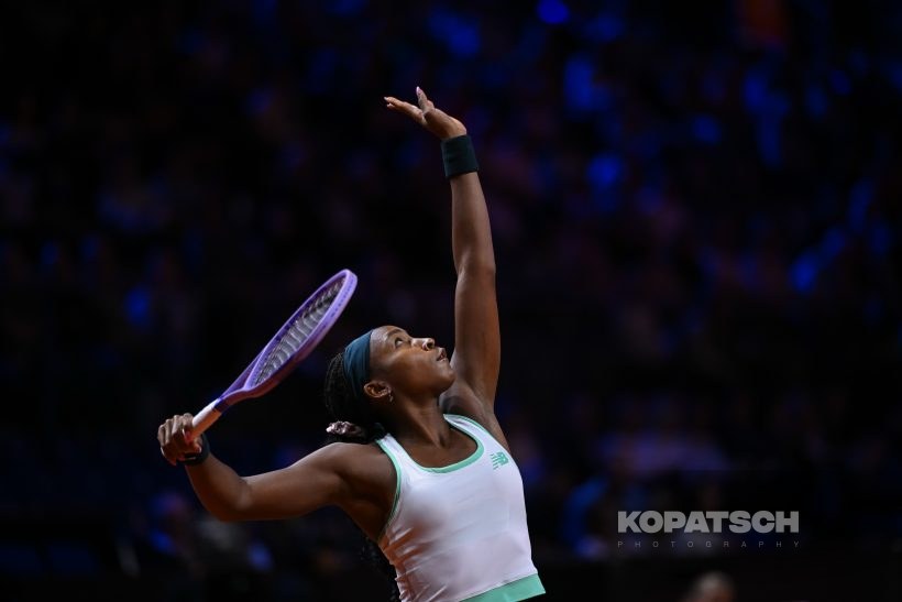 during the Women’s Singles quarterfinal — 2026 Stuttgart PTGP