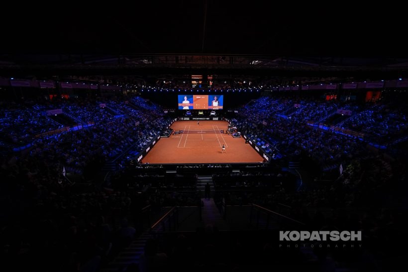 during the Women’s Singles quarterfinal — 2026 Stuttgart PTGP