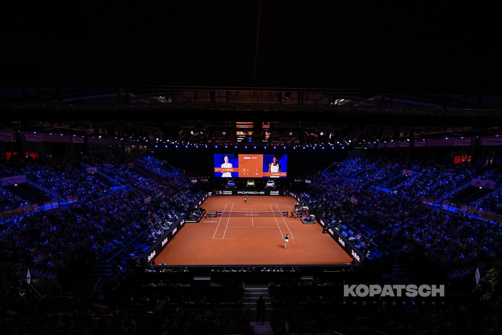 during the Women’s Singles quarterfinal — 2026 Stuttgart PTGP
