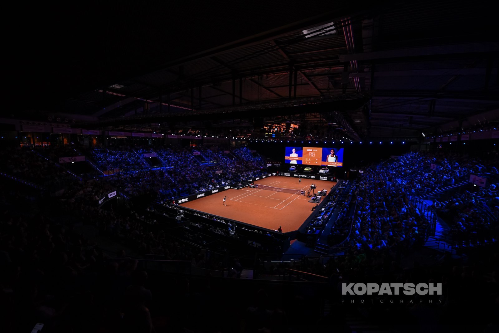 during the Women’s Singles quarterfinal — 2026 Stuttgart PTGP