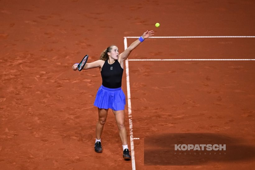 during the Women’s Singles quarterfinal — 2026 Stuttgart PTGP