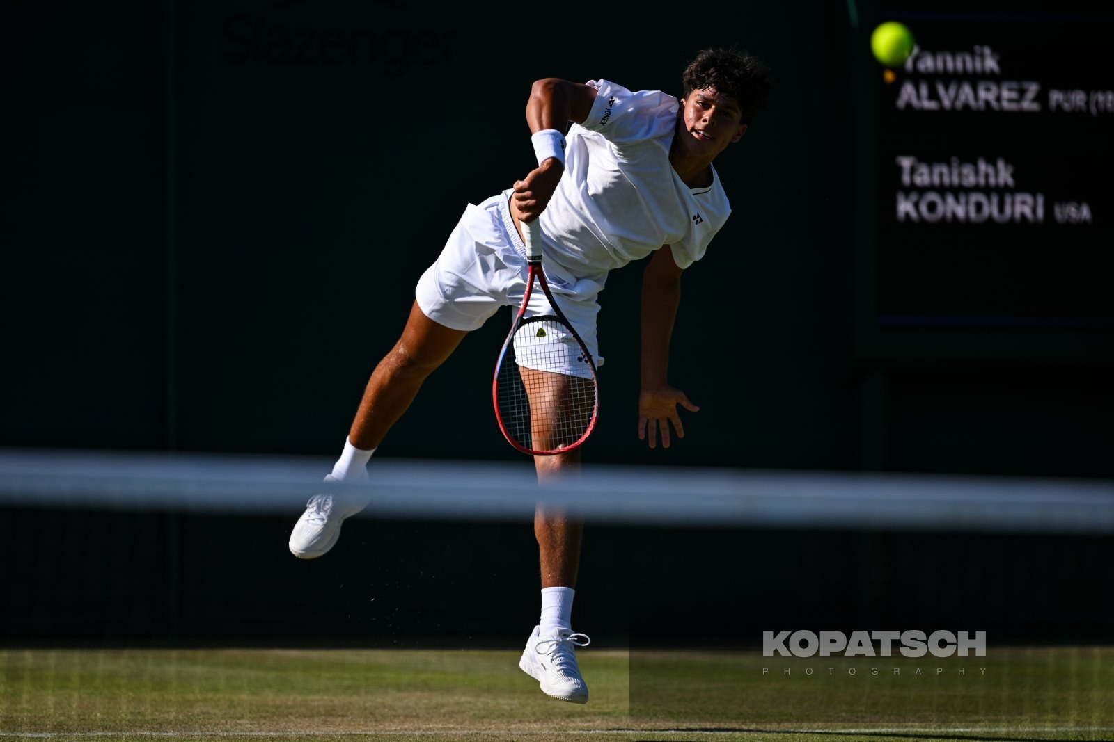 Yannik Alvarez of Puerto Rico — 2026 Wimbledon