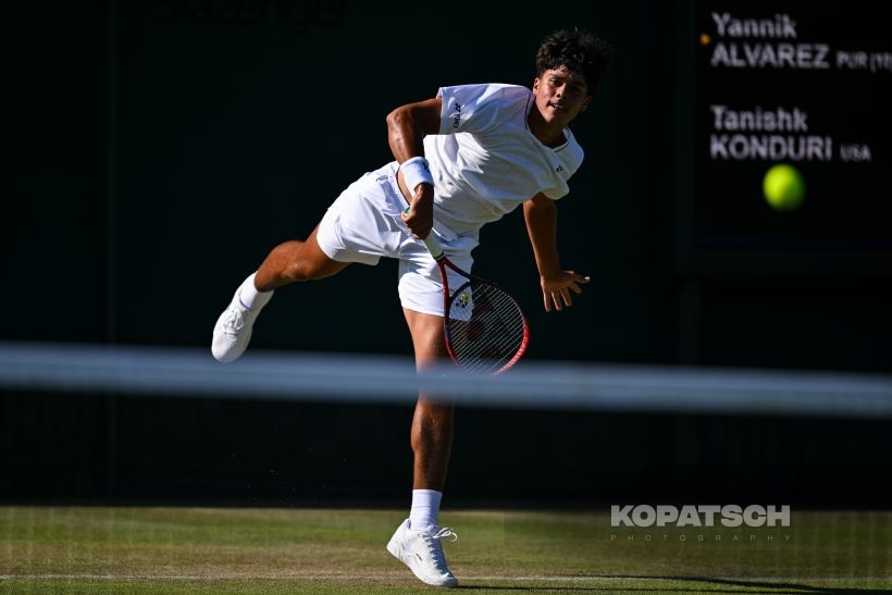 Yannik Alvarez of Puerto Rico — 2026 Wimbledon