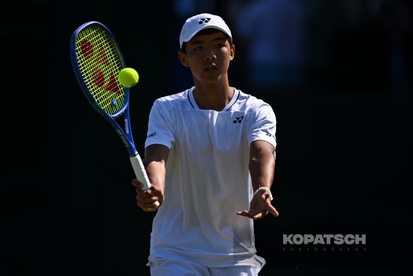 Zangar Nurlanuly of Kazakhstan — 2026 Wimbledon