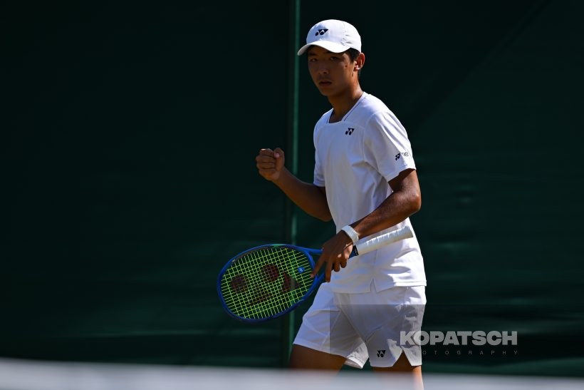 Zangar Nurlanuly of Kazakhstan — 2026 Wimbledon