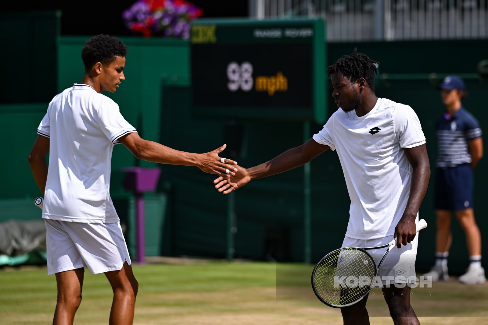 Ntungamili Raguin of Botswana and Oluwaseun Peter Ogunsakin of Nigeria — 2026 Wimbledon