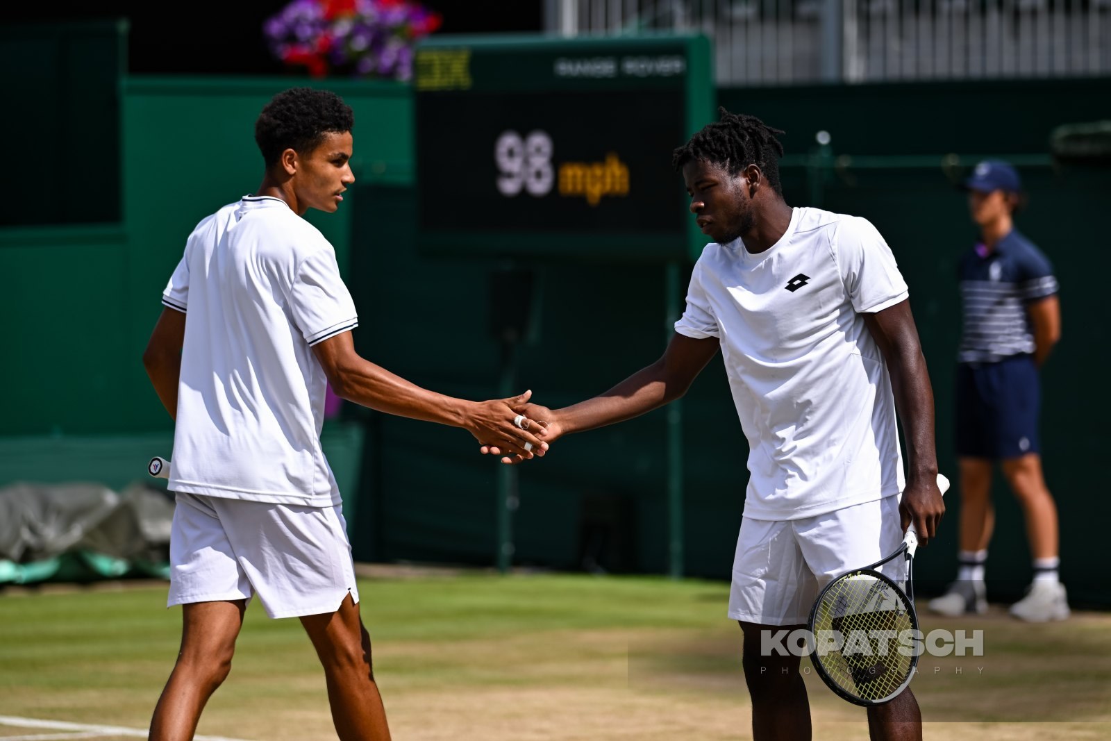 Ntungamili Raguin of Botswana and Oluwaseun Peter Ogunsakin of Nigeria — 2026 Wimbledon