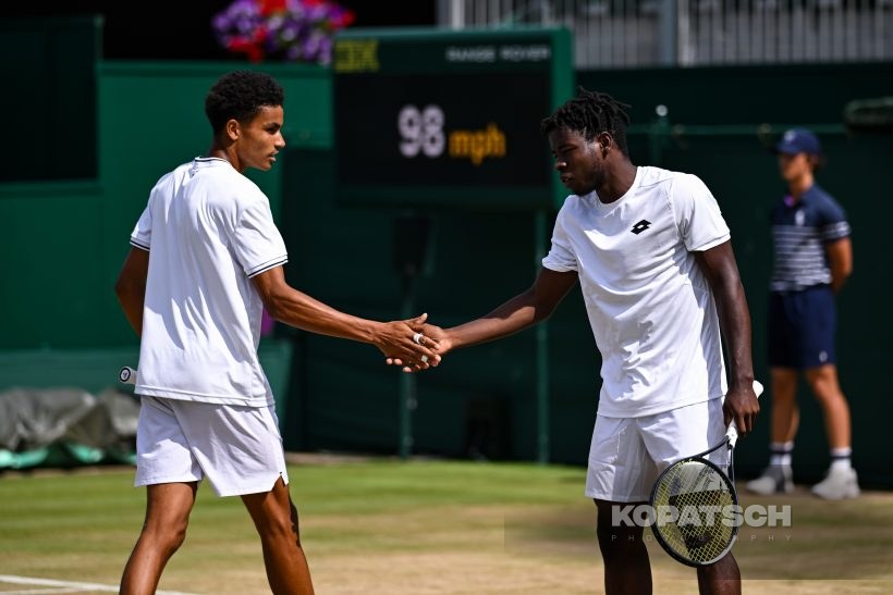 Ntungamili Raguin of Botswana and Oluwaseun Peter Ogunsakin of Nigeria — 2026 Wimbledon
