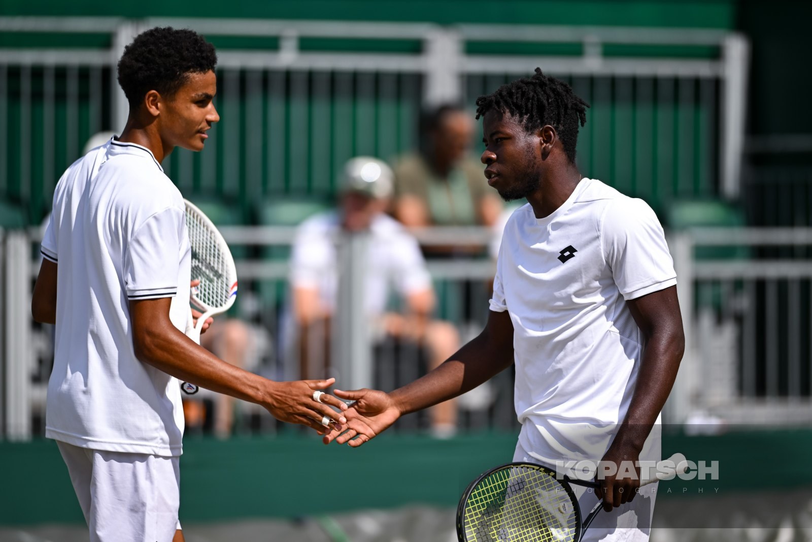 Ntungamili Raguin of Botswana and Oluwaseun Peter Ogunsakin of Nigeria — 2026 Wimbledon