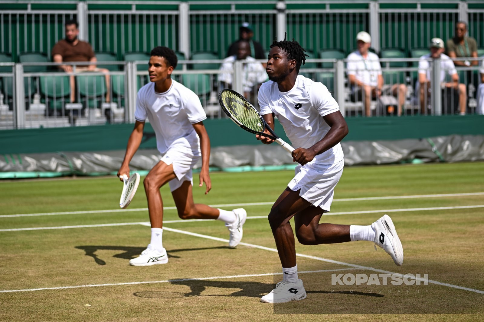 Ntungamili Raguin of Botswana and Oluwaseun Peter Ogunsakin of Nigeria — 2026 Wimbledon
